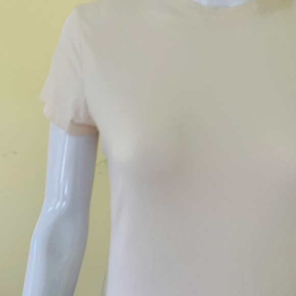 Jones New York lot of 2 bamboo & cotton blend tops brown & cream crew neck US M - Picture 13 of 14